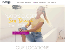 Tablet Screenshot of platosclosetelcajon.com
